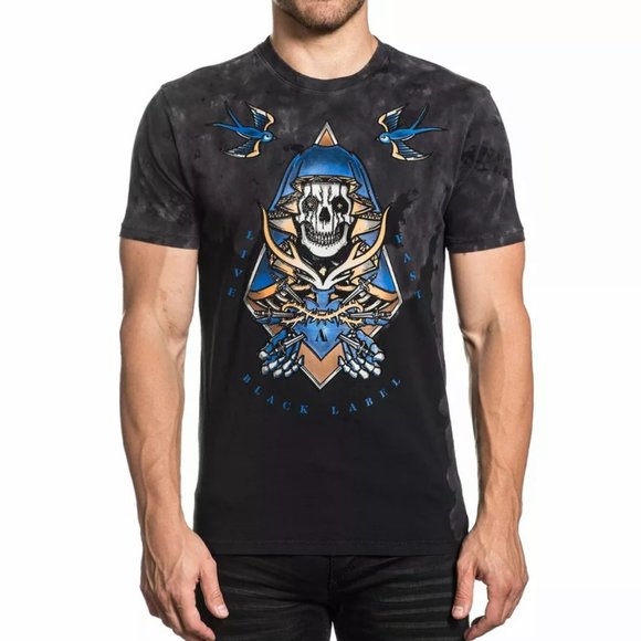 Freedom Ha Due Ruote Maglietta Biker Uomo 100% Cotone - Foto 1